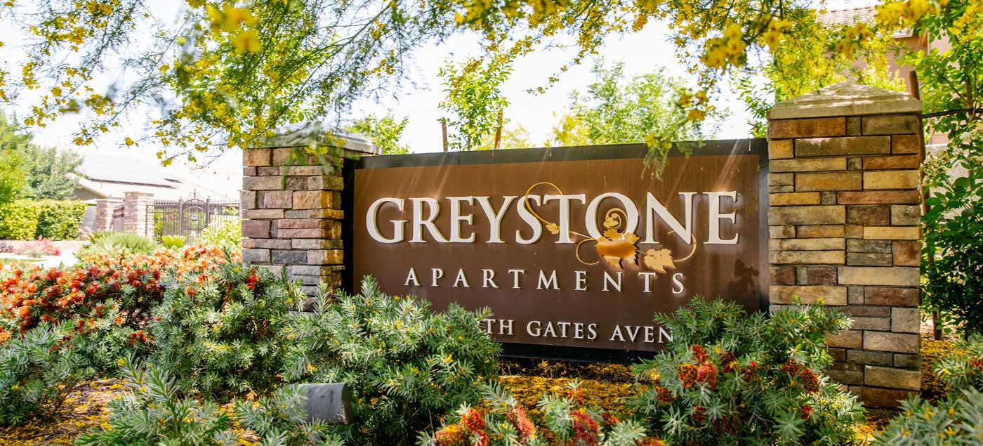 The Greystone Apartments are a luxury community in northwest Fresno built by Spencer Enterprises.